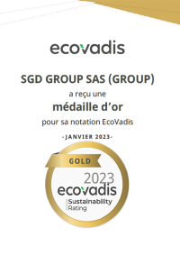 EcoVadis 2023 gold medal