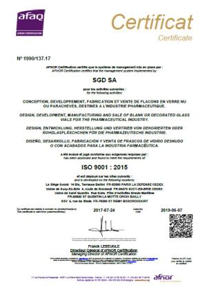 ISO 9001 SGD SA