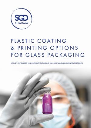 Plastic coating & printing options for glass packaging