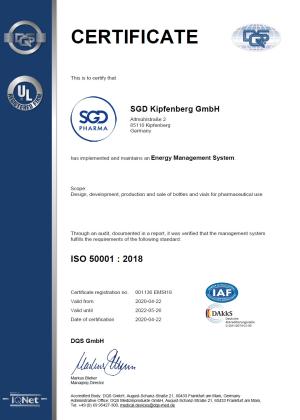 ISO 50001 SGD Kipfenberg GmbH