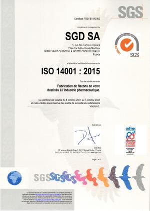 ISO 14001 SGD SA - SQLM